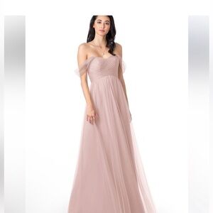 Azazie Valeria Bridesmaid Dress In Dusty Rose Sz A2 NWT